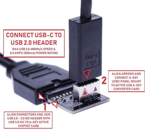 محول ترقية LINKUP USB 2.0 إلى USB 3.0/3.1، تقليل الضوضاء، محمي، 26 سم، مدعوم بضمان لمدة عام in Kuwait