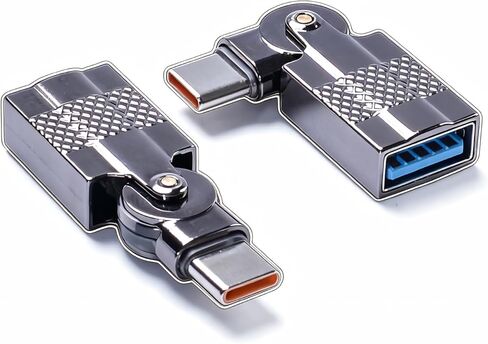 2-Pack USB C to USB Adapter, USB C to USB A Converter for MacBook Pro Air iPad Pro iPhone Samsung Galaxy Type-C Devices in Saudi Arabia