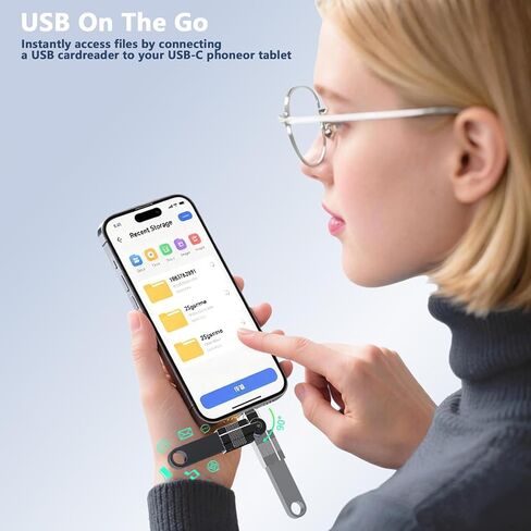 2-Pack USB C to USB Adapter, USB C to USB A Converter for MacBook Pro Air iPad Pro iPhone Samsung Galaxy Type-C Devices in Saudi Arabia