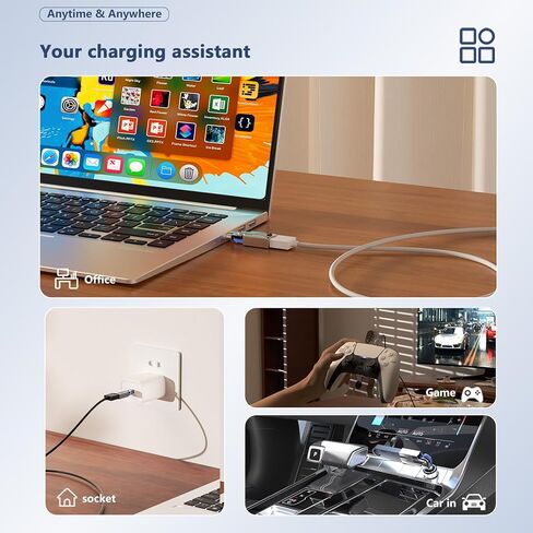 2-Pack USB C to USB Adapter, USB C to USB A Converter for MacBook Pro Air iPad Pro iPhone Samsung Galaxy Type-C Devices in Saudi Arabia
