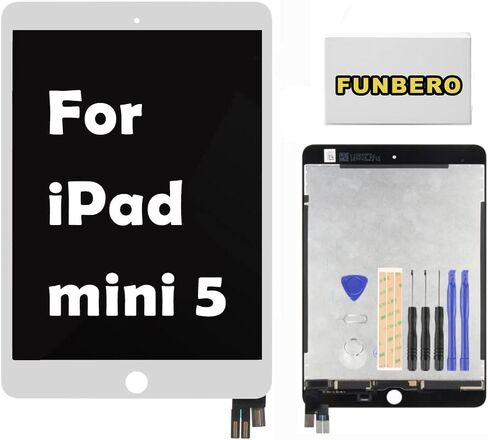 for iPad mini 5 2019 A2124, A2133, A2125,A2126 LCD Screen Replacement Display LCD Assembly and Glass Touch Digitizer Repair Kit Without Home Button (Black) in Saudi Arabia