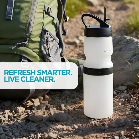 Bottle Replacement Filters for Nikken PiMag Sport Filtered Water Bottle 22oz, Portable Camping Water Filter for Travel, Hiking, Outdoor & Everyday Hydration, Clean Filtration, 2 Filters, 2 Spouts in Saudi Arabia