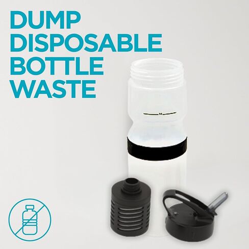 Bottle Replacement Filters for Nikken PiMag Sport Filtered Water Bottle 22oz, Portable Camping Water Filter for Travel, Hiking, Outdoor & Everyday Hydration, Clean Filtration, 2 Filters, 2 Spouts in Saudi Arabia