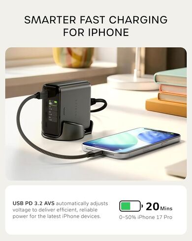 Satechi ChargeView™ 140W Desktop Charger, GaN Charging Station with Live Power Display, Four USB-C Ports, Designed for Modern Workspaces, Space Black in Saudi Arabia