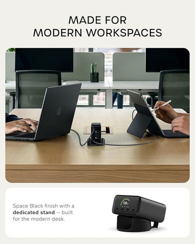 Satechi ChargeView™ 140W Desktop Charger, GaN Charging Station with Live Power Display, Four USB-C Ports, Designed for Modern Workspaces, Space Black in Saudi Arabia