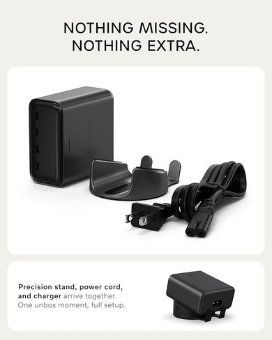 Satechi ChargeView™ 140W Desktop Charger, GaN Charging Station with Live Power Display, Four USB-C Ports, Designed for Modern Workspaces, Space Black in Saudi Arabia