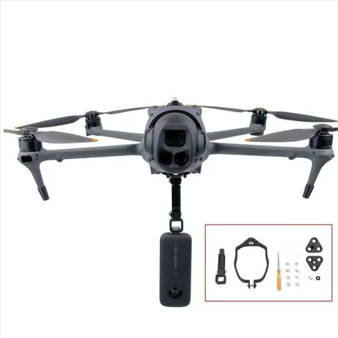 حامل كاميرا الحركة Mavic 4 Pro بدون طيار لـ DJI OSMO 360 Action 6 5 Pro 4 3/Pocket 3 2 /Insta360 X4 X3 Go Ultra Nano/Night Light Sport Camera Mount in Kuwait