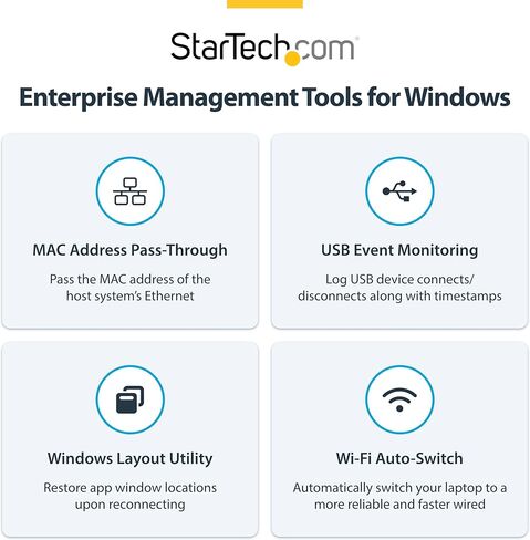 محطة إرساء StarTech USB4، بدون سائق مزدوج 4K 144 هرتز لنظام التشغيل Mac وWindows، قاعدة توصيل USB-C عالمية إلى DisplayPort مع 100 وات PD و2.5 جيجا بايت (208N-USB4-DOCK) in Saudi Arabia