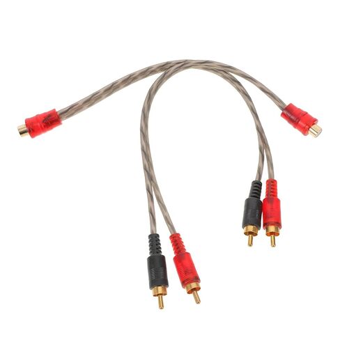 FOMIYES 5pcs Car Audio RCA Cable Splitter Y Adapter 1 Female to 2 Dual Male Connectors for Car Speaker Wire and Amplifier Installation in Saudi Arabia