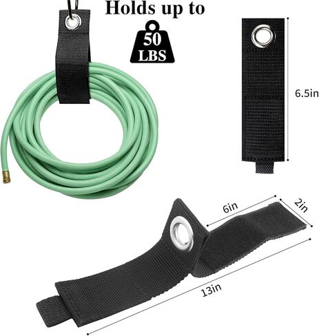 12 Pack Heavy Duty Storage Straps, 13 Inch Extension Cord Holders & Cable Organizer with Rust-Resistant Grommet, Heavy Duty Cable Straps for Garage, Camping, RV, Home Organization in Saudi Arabia