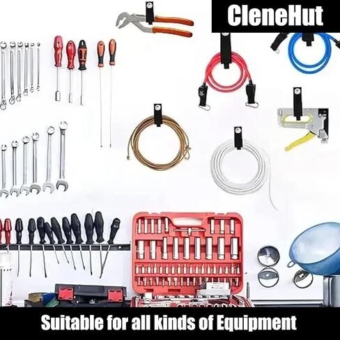 12 Pack Heavy Duty Storage Straps, 13 Inch Extension Cord Holders & Cable Organizer with Rust-Resistant Grommet, Heavy Duty Cable Straps for Garage, Camping, RV, Home Organization in Saudi Arabia