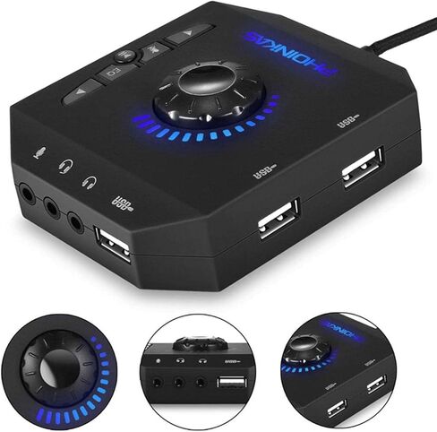أجهزة محول الصوت الاستريو بطاقة الصوت الخارجية بطاقة الصوت USB لأجهزة الكمبيوتر المحمول in Saudi Arabia