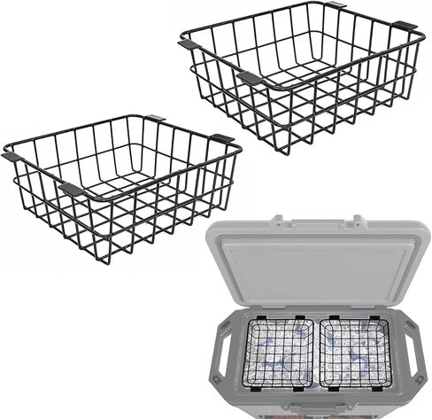 Cooler Basket,Cooler Basket for Ninja FrostVault 50qt Hard Cooler & 45qt/65qt Wheeled Coolers,Stainless Steel Storage Dry-Goods Baskets, Coolers Accessories - Keep Food Dry & Organized. in Saudi Arabia