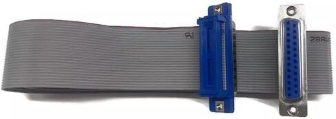25 سلك DB25 ذكر إلى DB25 أنثى 2ft D-Sub كابل الشريط المسطح لSCSI الموازي in Saudi Arabia