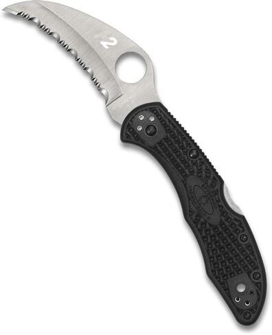Spyderco Tasman Salt 2 Lightweight Knife with 2.91" H-1 Ultra-Corrosion-Resistant Steel Blade and Black FRN Handle - SpyderEdge - C106SBK2 in Saudi Arabia