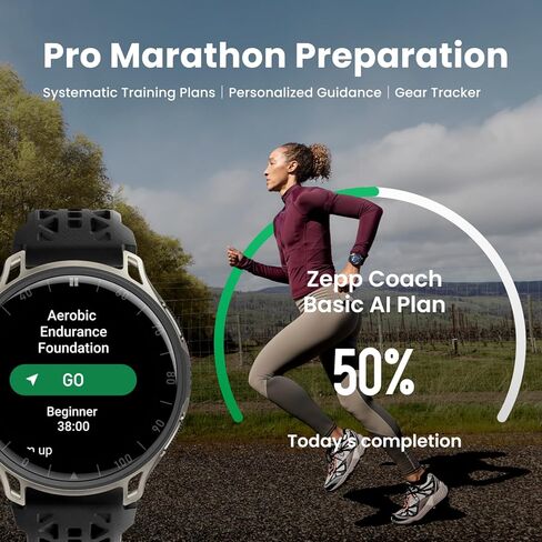 ساعة ذكية Amazfit Cheetah 2 Pro مقاس 48 مم بنظام تحديد المواقع العالمي (GPS)، شاشة AMOLED مقاس 1.32 بوصة، زجاج ياقوتي، حافظة Ti، تخزين 32 جيجابايت، بطارية تدوم 20 يومًا، 5 أجهزة الصراف الآلي، مصباح يدوي، خرائط غير متصلة بالإنترنت، أكثر من 170 رياضة لأجهزة in Kuwait