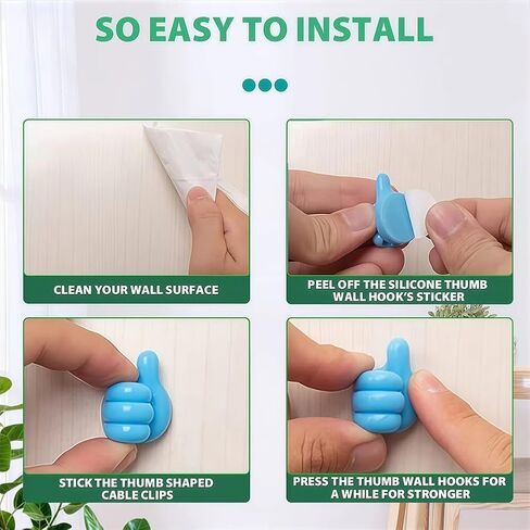 10 Pack Cord Organizer Holder, Strong Adhesive Desk Cable Management, Cute Organizer Neatly for Home,Office,Car,Desk,Nightstand in Saudi Arabia