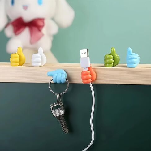 10 Pack Cord Organizer Holder, Strong Adhesive Desk Cable Management, Cute Organizer Neatly for Home,Office,Car,Desk,Nightstand in Saudi Arabia
