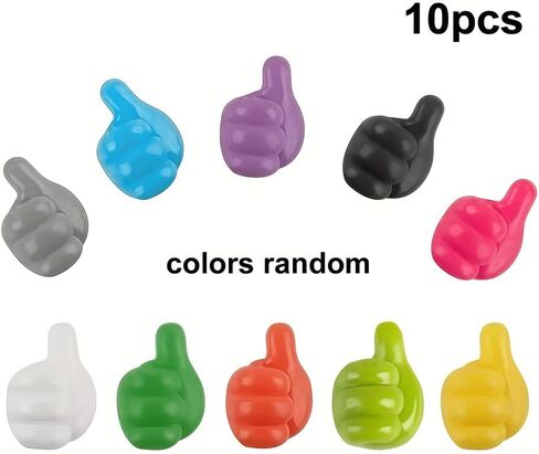 10 Pack Cord Organizer Holder, Strong Adhesive Desk Cable Management, Cute Organizer Neatly for Home,Office,Car,Desk,Nightstand in Saudi Arabia