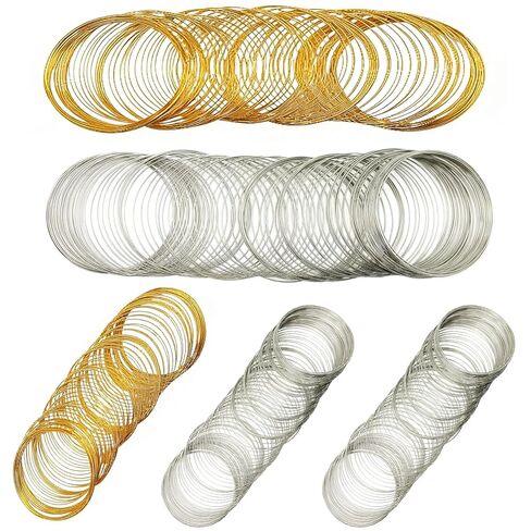 500 Loops Jewelry Wire Memory Beading Wire, Cuff Bangle Bracelet Wire Jewelry Making Wire for Necklace Bracele Crafts DIY Making in Saudi Arabia