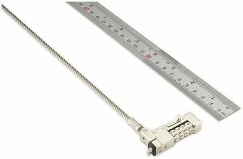 Kensington Slim NanoSaver 2.0 EQ Combination Laptop Lock - Serialized Single-Pack - 5.91 ft Cable - Serialized - 4-Digit - Combination Lock - Nylon, Stainless Steel - for Notebook in Saudi Arabia
