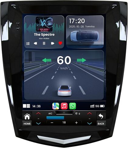 [8Core 4G+64G] راديو السيارة لكاديلاك ATS XTS SRX CTS 2013-2018: استبدال ستيريو بشاشة لمس عالية الدقة 9.7 بوصة مع Carplay اللاسلكي Android Auto 5GWiFi GPS Bluetooth FM AM DSP RDS SWC كاميرا احتياطية in Kuwait