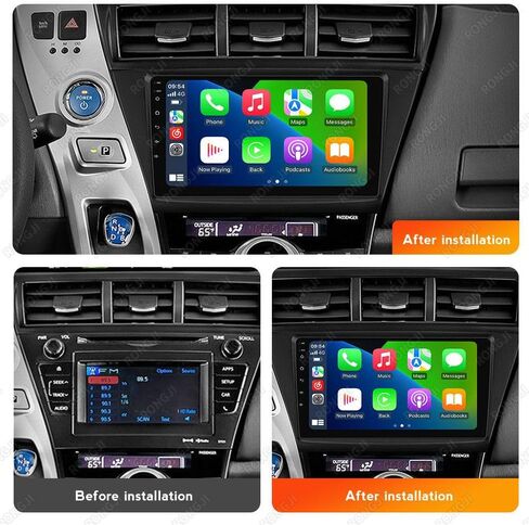 8Core 4+64GB Radio for Toyota Prius Plus V Alpha 2012-2017 Upgrade Android Stereo, 9" Touch Screen Head Unit with Carplay & Android Auto/Cooling Fan/5G WiFi/AHD Camera in Saudi Arabia