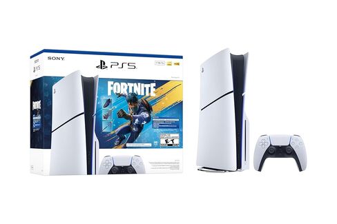 PlayStation 5 Slim Upgraded 2TB Disc Edition Fortnite Flowering Chaos Bundle and Mytrix Controller Case - White, Slim PS5 2TB PCIe SSD Gaming Console in Saudi Arabia