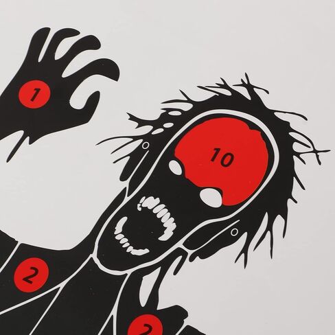 Alomejor Zombie Target, Archery Shooting Targets Paper, Pack of 10 Heavy Copper Sheet Paper Targets for Shooting Range Practice (17.7x12.6in) in Saudi Arabia