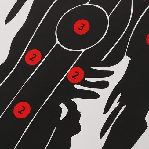 Alomejor Zombie Target, Archery Shooting Targets Paper, Pack of 10 Heavy Copper Sheet Paper Targets for Shooting Range Practice (17.7x12.6in) in Saudi Arabia