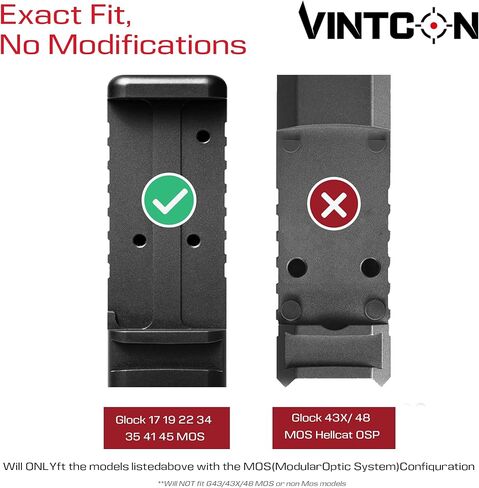 لوحة محول البصريات لـ Glock 17 19 MOS، متوافقة مع Holosun 407K 507K، بصمة Shield RMSC، Swampfox Sentinel، لوحة تركيب RomeoZero، سبائك الصلب in Kuwait