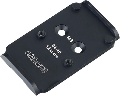 ohhunt Optic Adapter Plate Compatible with Glock 17 19 MOS | Compatible with Trijicon RMR/SRO, Osight X, Holosun 407C/507C/508C/508T in Saudi Arabia