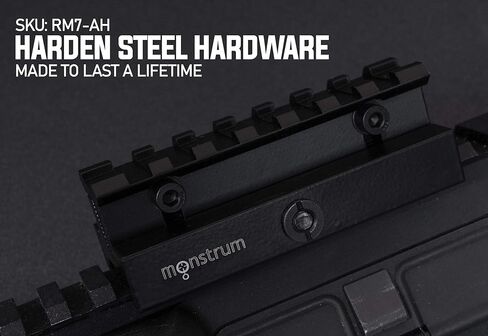 سلسلة Monstrum Lockdown قابلة للتعديل بارتفاع Picatinny Riser Mount مع إطلاق سريع | 3.5 بوصة in Saudi Arabia