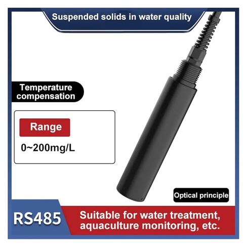 ZHQ-SND100 Water Quality Turbidity Sensor Industrial Sludge Concentration Meter Suspended Solids Sewage Turbidity Meter Detector Probe(MLSS 0-5000) in Saudi Arabia