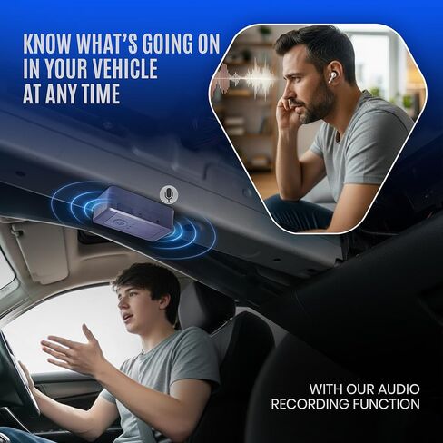 Magnetic GPS Tracker for Vehicles No Subscription, no Monthly fee – Car Tracking Device Hidden – Audio Recording, Waterproof IP65 – Worldwide Coverage with SIM Card Included in Saudi Arabia