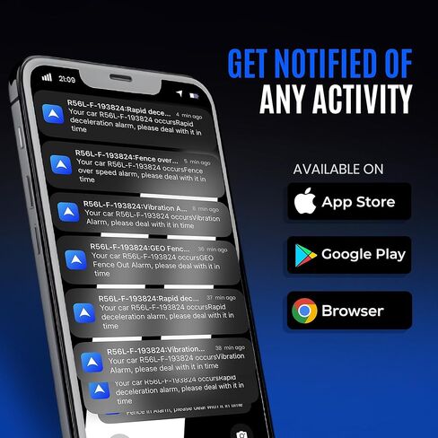 Magnetic GPS Tracker for Vehicles No Subscription, no Monthly fee – Car Tracking Device Hidden – Audio Recording, Waterproof IP65 – Worldwide Coverage with SIM Card Included in Saudi Arabia
