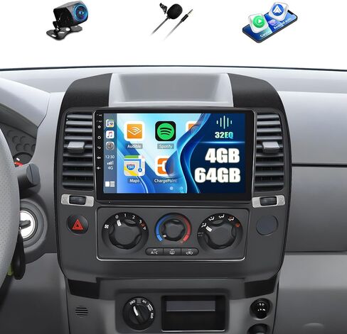 Radio 8-Core 2+64GB للسيارة لعام 2004-2010 NISSAN FRONTIER STEREO مع CARPLAY اللاسلكي Android Auto 9 " in Kuwait