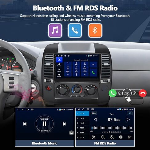 Radio 8-Core 2+64GB للسيارة لعام 2004-2010 NISSAN FRONTIER STEREO مع CARPLAY اللاسلكي Android Auto 9 " in Kuwait