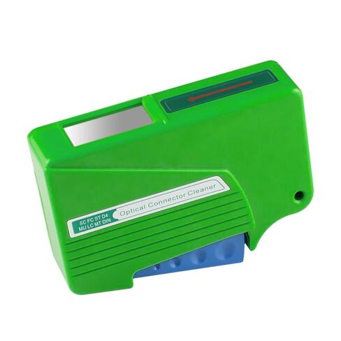 Fiber Optical Connector Cleaner Cassette, 1.25mm & 2.5mm Adapter, Reusable Fiber Connector Cleaner for LC/SC/FC/ST/MU/D4/MPO, 500+ Cleanings per Tape in Saudi Arabia