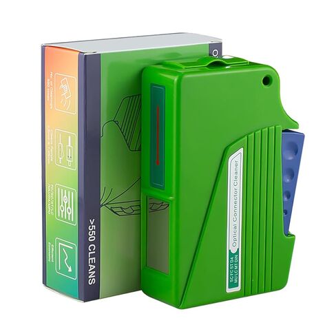 Fiber Optical Connector Cleaner Cassette, 1.25mm & 2.5mm Adapter, Reusable Fiber Connector Cleaner for LC/SC/FC/ST/MU/D4/MPO, 500+ Cleanings per Tape in Saudi Arabia