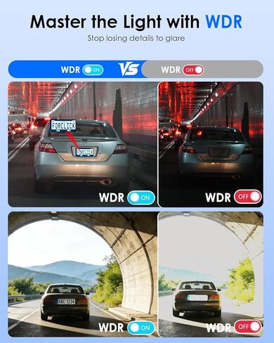 4K+4K Dash Cam Front and Rear, Free 128GB Card Included, 5.8GHz WiFi-20MB/s Fast Download, Dash Camera for Cars with Accurate GPS, G-Sensor, WDR Night Vision, 3.39" IPS Screen, 24H Parking Mode in Saudi Arabia