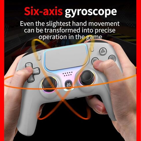 وحدة تحكم لاسلكية متوافقة مع وحدة تحكم PS5: عصا التحكم Hall Effect & Trigger، وحدة تحكم الألعاب الاحترافية مع مجدافين خلفيين، Macro & Turbo، بطارية 1000 مللي أمبير في الساعة، وقت تشغيل 16 ساعة، مستشعر حركة لأجهزة الكمبيوتر/iOS/Android in Saudi Arabia