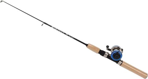 Ice Fishing Rod Set Durable Portable with Reel for Winter Outdoor Activity for Families Plastic Metal Copper Stainless Steel 27.6" Rod in Saudi Arabia