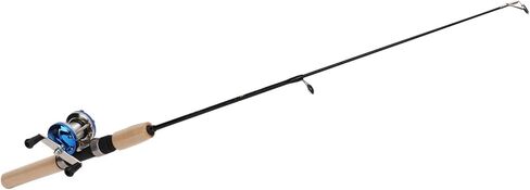 Ice Fishing Rod Set Durable Portable with Reel for Winter Outdoor Activity for Families Plastic Metal Copper Stainless Steel 27.6" Rod in Saudi Arabia
