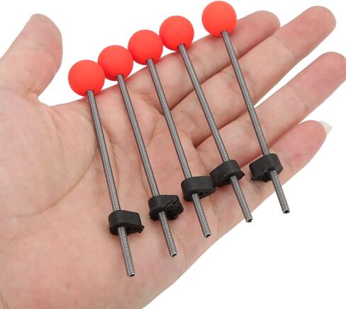 Winter Fishing Rod Top Tip WearResistant and, 5pcs Portable Ice Fishing Pole Tip Set for Ice Stainless Steel + EVA + ABS in Saudi Arabia