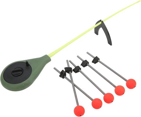 Winter Fishing Rod Top Tip WearResistant and, 5pcs Portable Ice Fishing Pole Tip Set for Ice Stainless Steel + EVA + ABS in Saudi Arabia