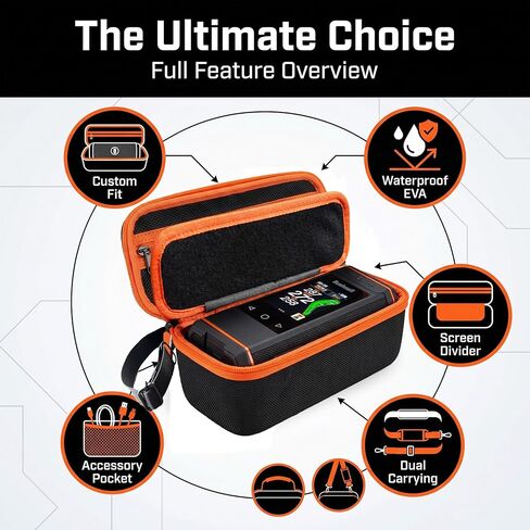 Portable Hard Carrying Case for Bushnell Golf Wingman HD GPS Speaker, Golf Speaker Storage Holder with Screen Protection Design and Shoulder Strap for Charging Cable Accessories in Saudi Arabia