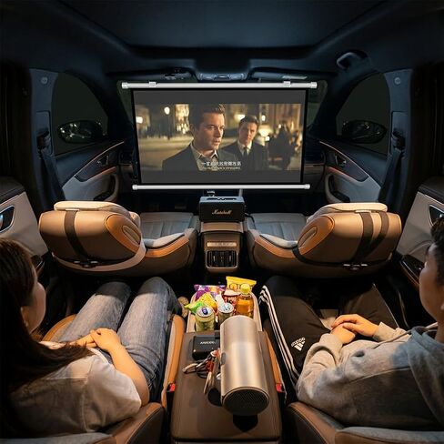 شاشة عرض صغيرة للسيارة مع خطافات، 40 بوصة 16:9، 4K HD، شاشة عرض محمولة لخيمة التخييم في الهواء الطلق، شاشات صغيرة يدوية، شاشات عرض صغيرة قابلة للسحب تناسب السيارة، سيارات الدفع الرباعي، RV والمزيد in Kuwait