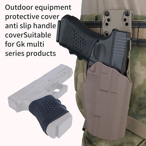 Tactical Glock Grip Glove Sleeve, 3-Pack Slip-On Gun Grips for Glock 17, 18, 19, 19x, 20, 21, 22, 23, 25, 31, 32, 34, 35, 37, 38, 41, 44, 45, P1, M92, 1911, 92F in Saudi Arabia