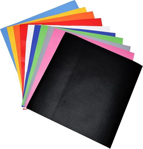 Inflatable Bounce House Toy Vinyl Repair Kit - 10 Durable 9.85x9.85 Inch Patches in Assorted Colors - A Quick and Easy Repair Solution for inflatables, rafts, and More（Glue not Included） in Saudi Arabia